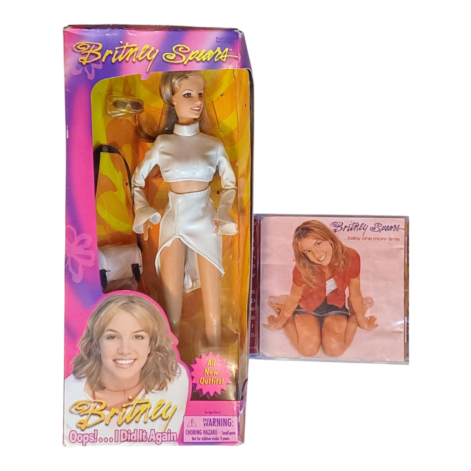 Britney Spears Oops! I Did It Again Doll Play Along Vintage 2000 + Her First CD