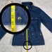 J Crew Boyfriend Utility Jacket Adjustable Waist Full Zip Waxed Cotton Jacket