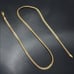 Mens 18K Etched Gold Chain Link Necklace 20 Guys Silver Stamped Jewelry 20
