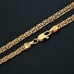 Mens 18K Etched Gold Chain Link Necklace 20 Guys Silver Stamped Jewelry 20