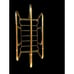 Chinoiserie Faux Bamboo Brass Magazine Rack Stand Record Album Regency Vintage