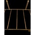 Chinoiserie Faux Bamboo Brass Magazine Rack Stand Record Album Regency Vintage