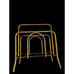 Chinoiserie Faux Bamboo Brass Magazine Rack Stand Record Album Regency Vintage