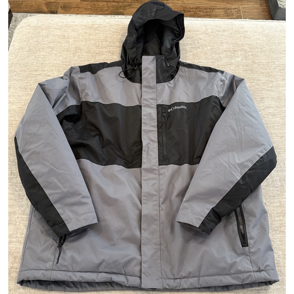 Mens Columbia Tipton Peak Premium Waterproof Rain JACKET W/ OMNI HEAT XXL