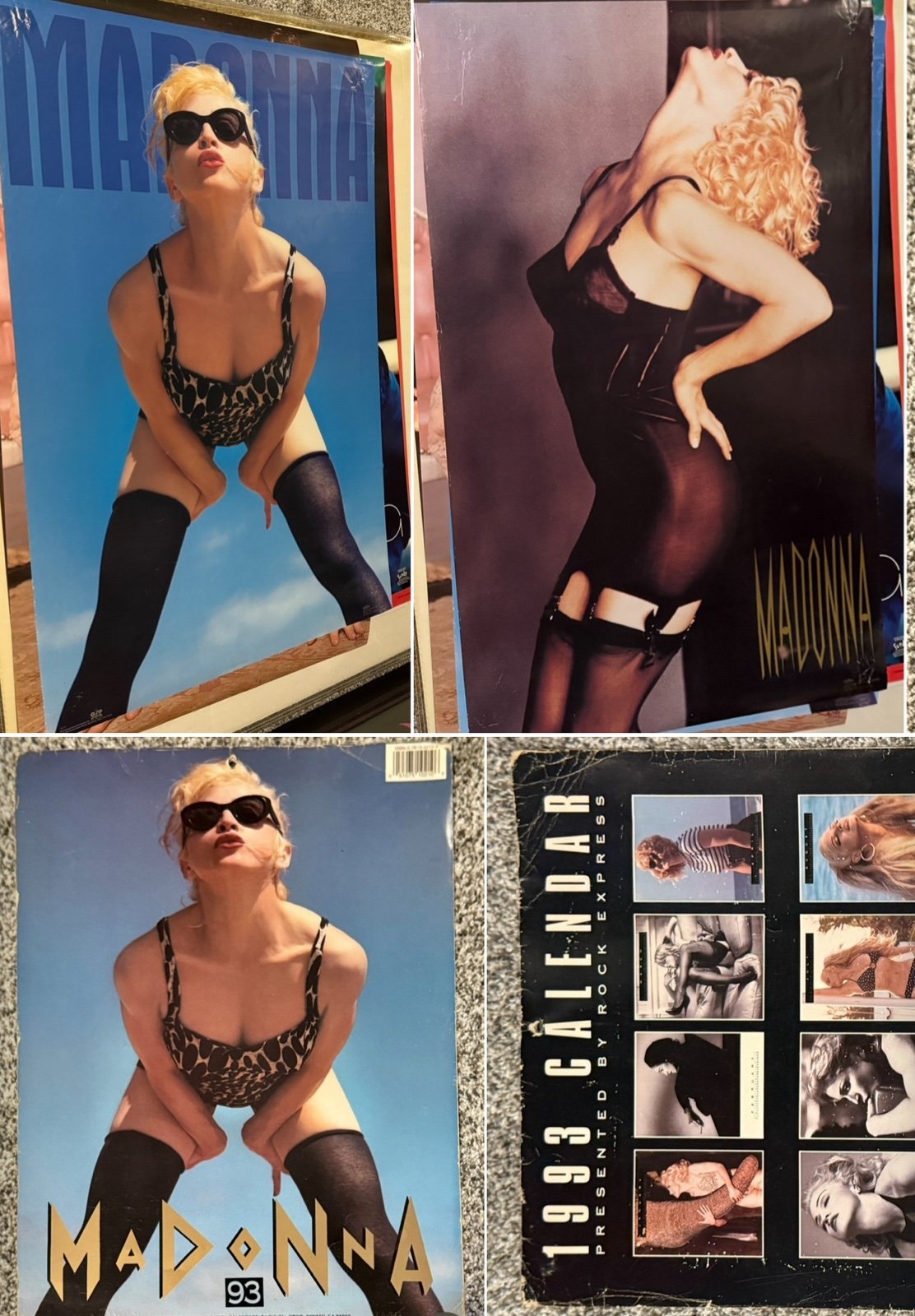 Madonna LOT of 3 (Swimsuit  Poster, Calendar & Vogue Poster