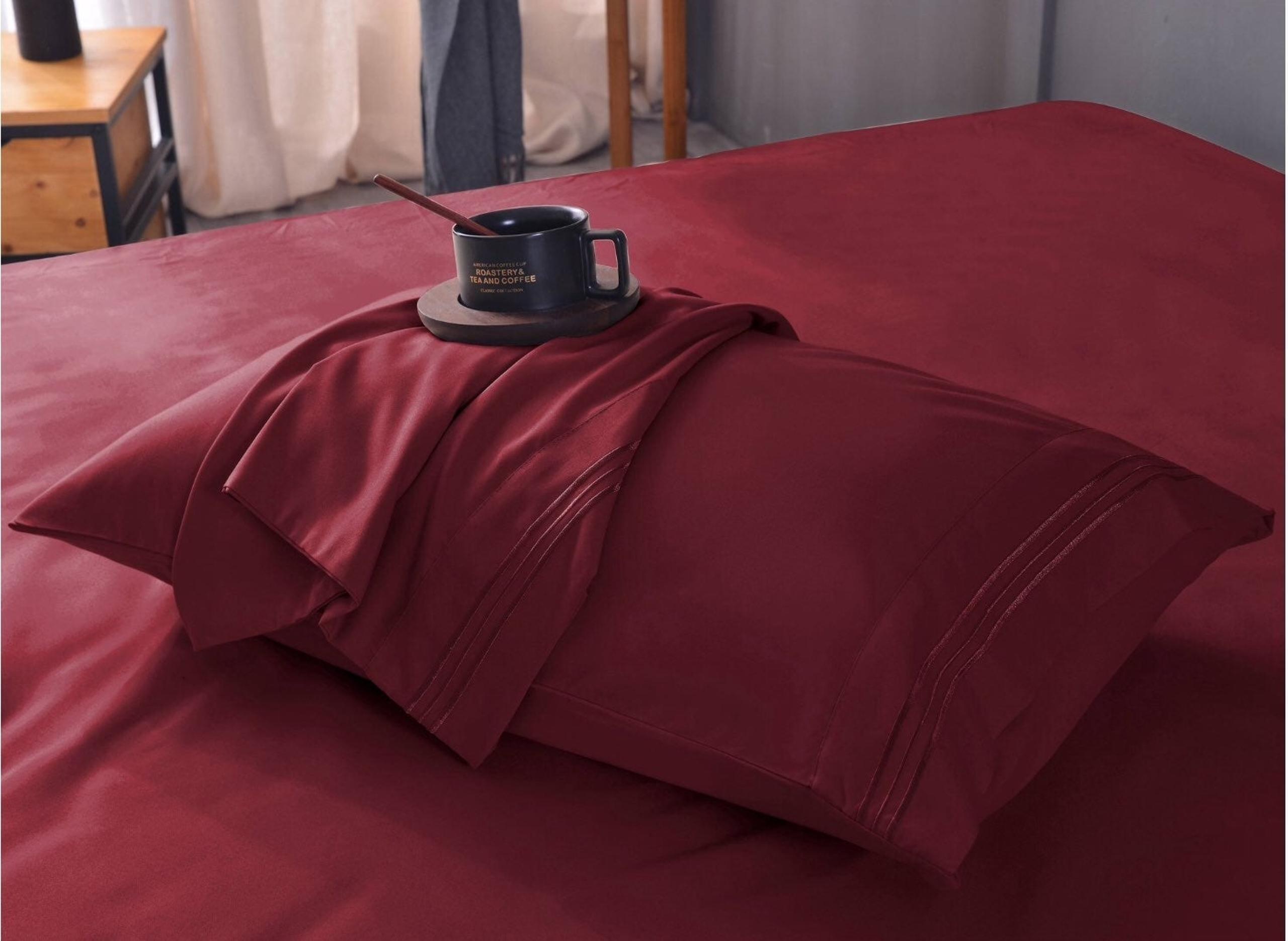Bamboo Luxury King Sheet Set - Red