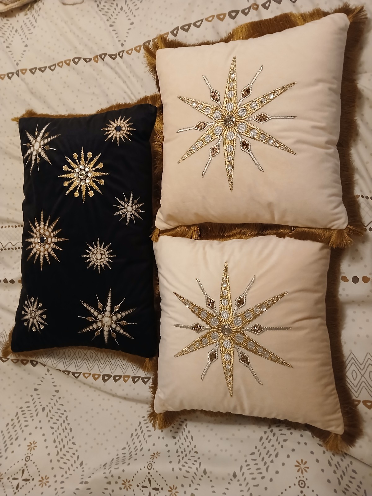 Anthropologie Catherine Martin Starry Night pillows