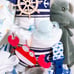 Boat Nautical Elephant Diaper Cake , Baby Shower Gift