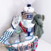 Boat Nautical Elephant Diaper Cake , Baby Shower Gift
