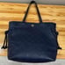 Navy Tory Burch Georgia Quilted Tote Bag
