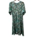 Tucker NYC Womens The Market Dress Silk Floral Blue Purple Size M