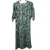 Tucker NYC Womens The Market Dress Silk Floral Blue Purple Size M