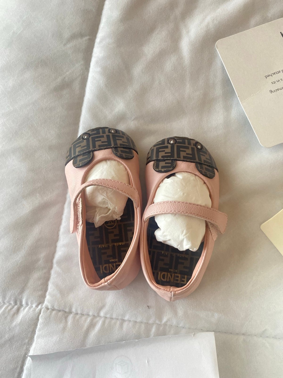 Baby Fendi Pink Shoe (Authentic)