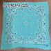 Vintage bandana with paisley pattern made by Springs in the USA in the 80s to 90s.