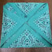 Vintage bandana with paisley pattern made by Springs in the USA in the 80s to 90s.