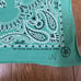 Vintage bandana with paisley pattern made by Springs in the USA in the 80s to 90s.