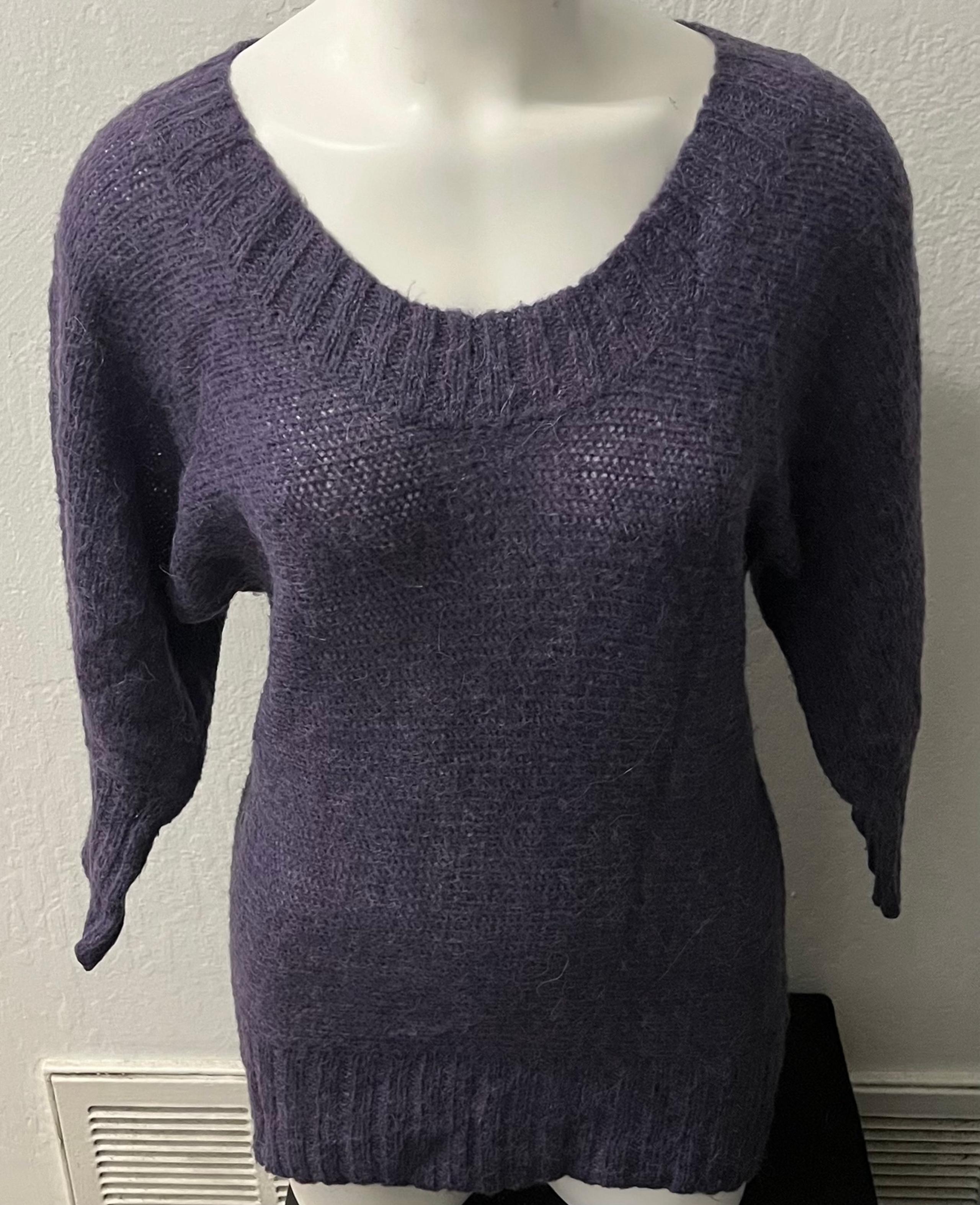 Free People Purple Mohair Mix Tunic Sweater Women’s size XS
