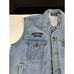 Vintage Orange County Choppers Denim Jacket Large Biker Vest Stonewash Trucker