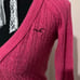 Hollister Vintage Hot Pink Long Sleeve V Neck
