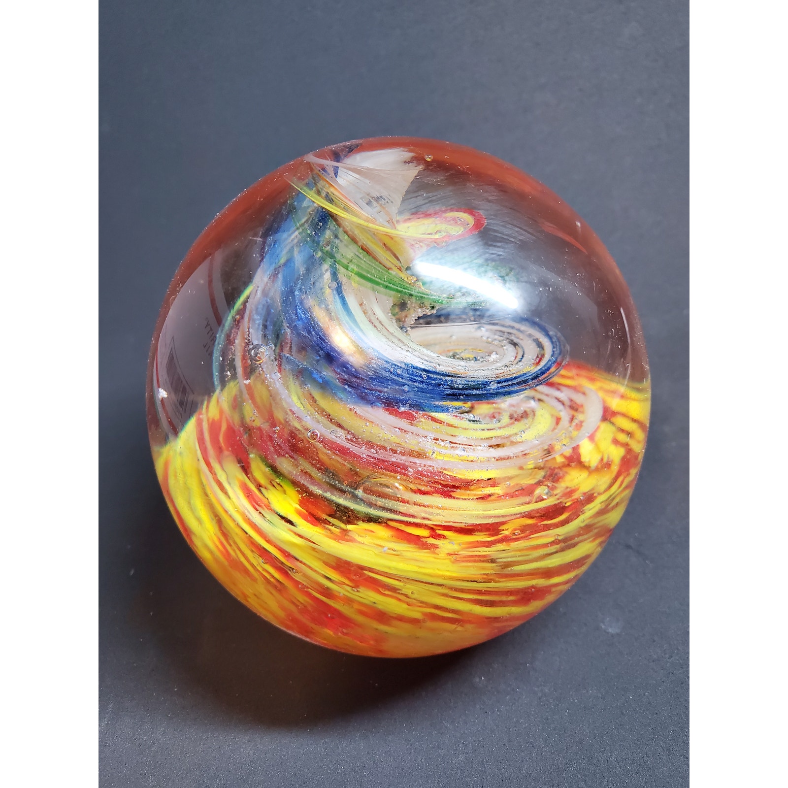 Glass Art Paperweight