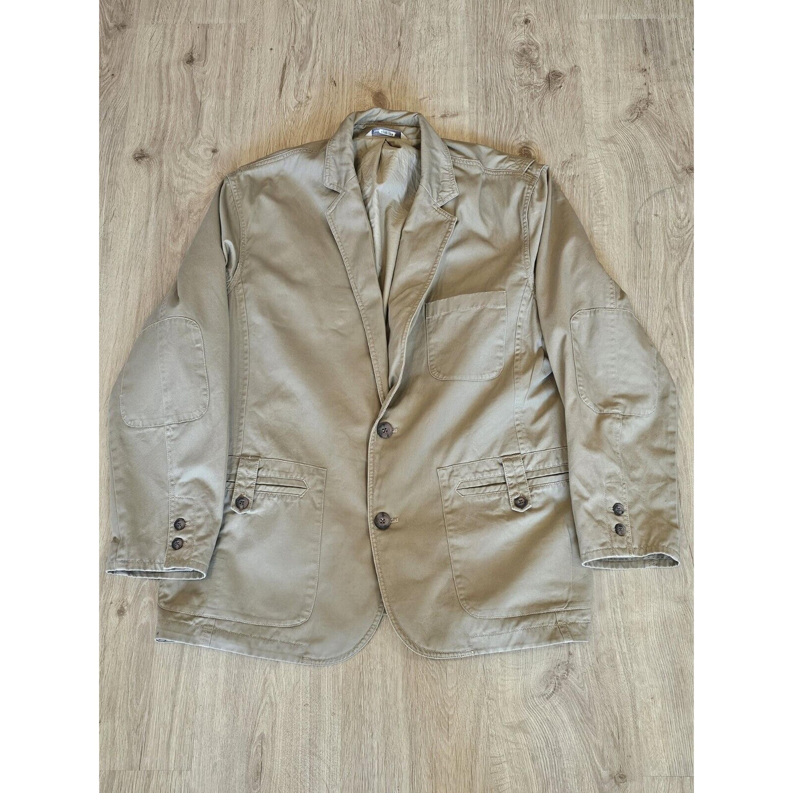 Duluth Trading Canvas Jacket Mens XL Khaki Tan Twill Presentation Travel Sport