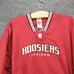 Adidas Women's Indiana Hoosiers Pullover Windbreaker Jacket Red Large 14-16