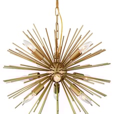 Ziralio Modern Gold 9-Light Sputnik Chandelier
