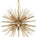 Ziralio Modern Gold 9-Light Sputnik Chandelier