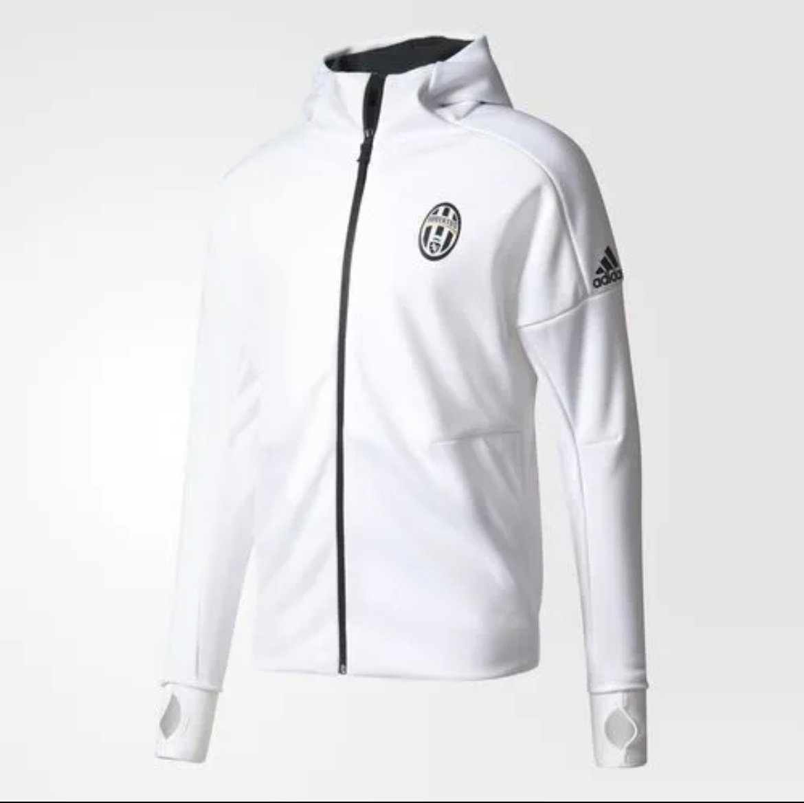 Juventus White Hoodie Athletic Hoodies