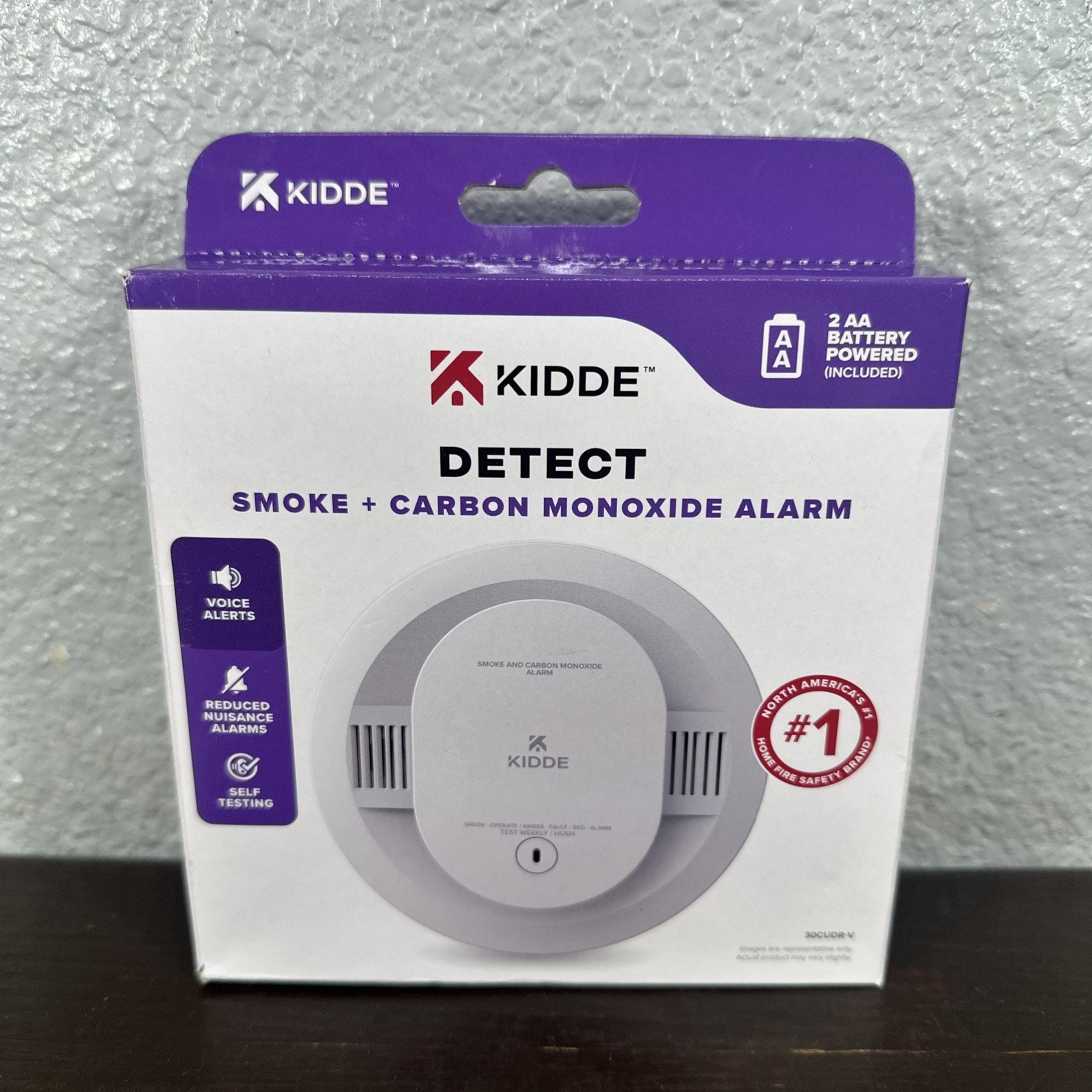 NEW KIDDE Detect Smoke & Carbon Monoxide Alarm 30CUDR-V Voice Alerts Battery