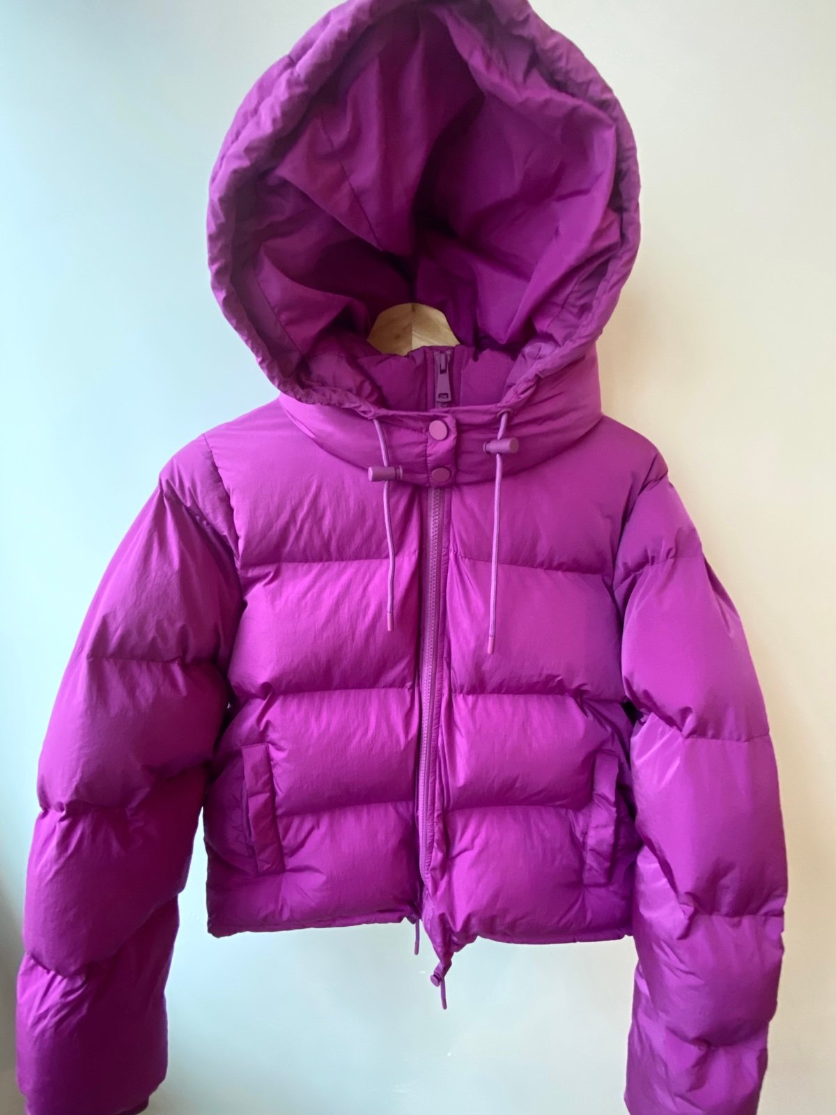 New Good American womens puffer coat- puffer jacket-winter coat- warm-size lrg