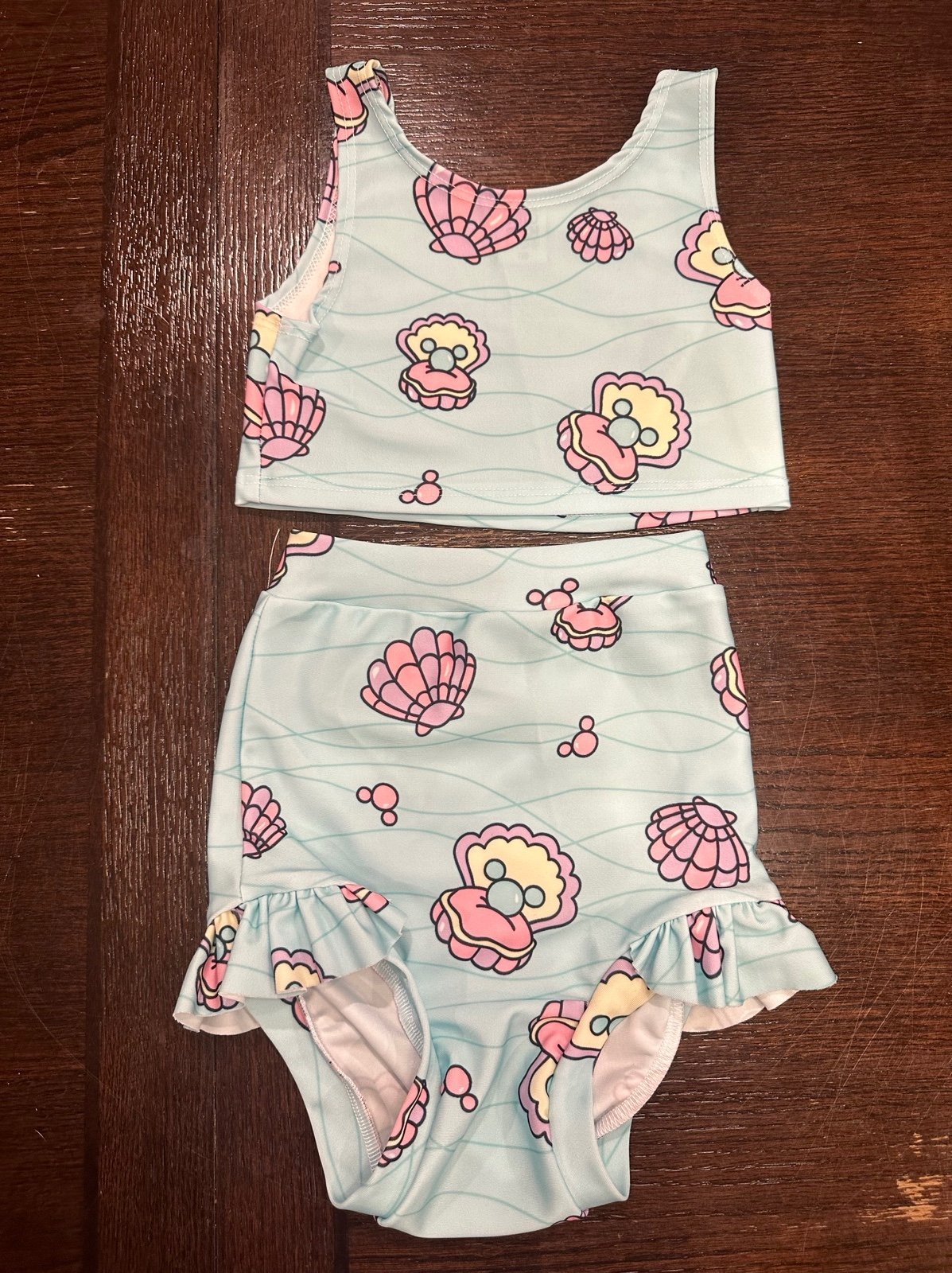 Pearl shell Disney wrk wild rich kids swim set