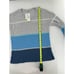 Kinross Cashmere Sweater Sz S V Neck 2 Ply Color block Preppy Striped Luxury NWT