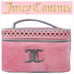 Juicy Couture Clear Heart JC Logo Travel Cosmetic Case