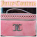 Juicy Couture Clear Heart JC Logo Travel Cosmetic Case