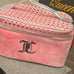 Juicy Couture Clear Heart JC Logo Travel Cosmetic Case