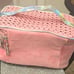 Juicy Couture Clear Heart JC Logo Travel Cosmetic Case
