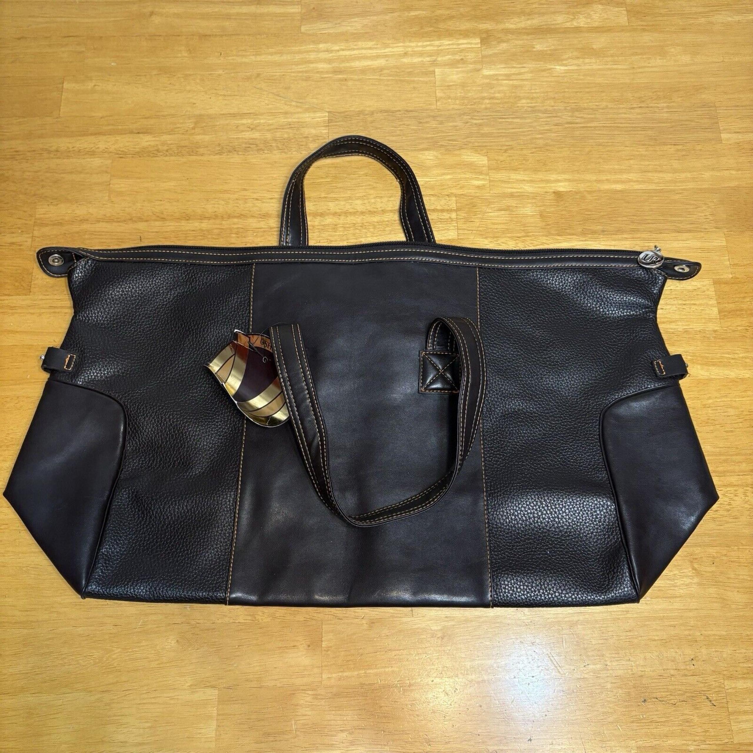 Usher UR Duffel Messenger Bag Handbag Weekender Brown