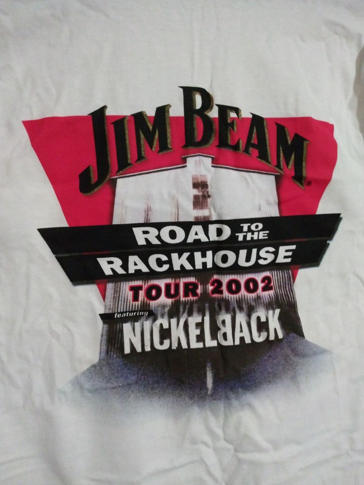 Vintage 2002 Nickelback Road To The Rackhouse Jim Beam Tour T-shirt Gildan