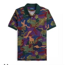 Polo Ralph Lauren big boy polo pony camo cotton mesh polo shirt size M(10-12)