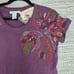 Sundance Top T-shirt Womens XS Purple Leaf Abstract Art Beaded Cotton Boho NEW