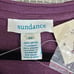 Sundance Top T-shirt Womens XS Purple Leaf Abstract Art Beaded Cotton Boho NEW