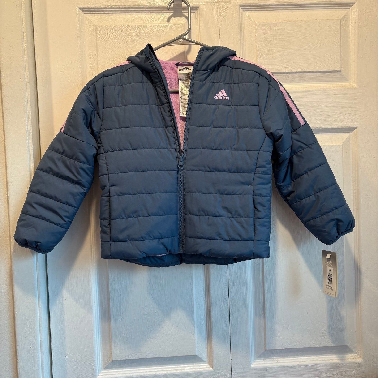 NWT Little Girls Blue and Purple Adidas Coat - Size XS/6