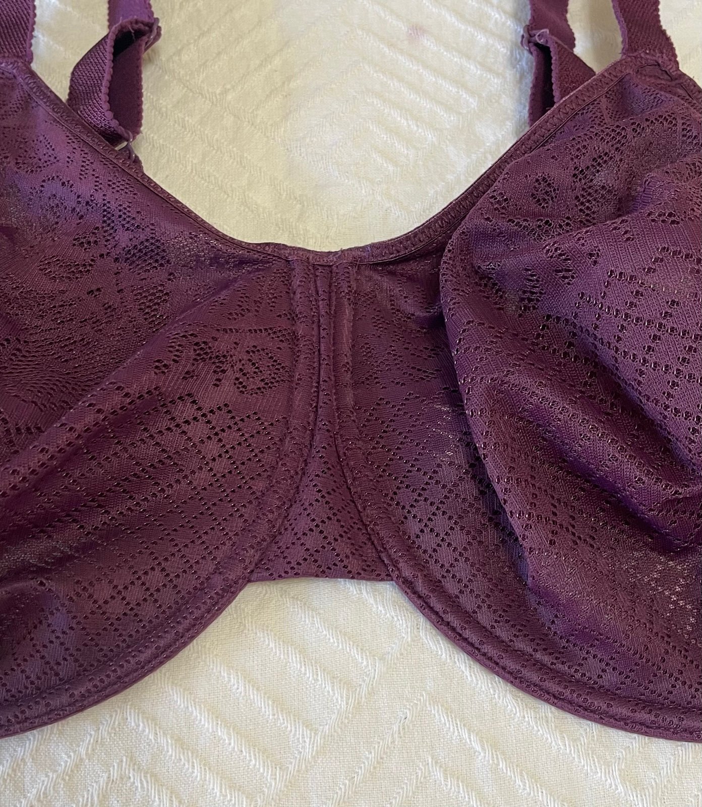 Wacoal Visual Effects Minimizer Bra 857210 Seamless Underwire 42G Purple