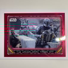 2022 Topps Chrome Star Wars The Mandalorian Beskar Edition - Red /5