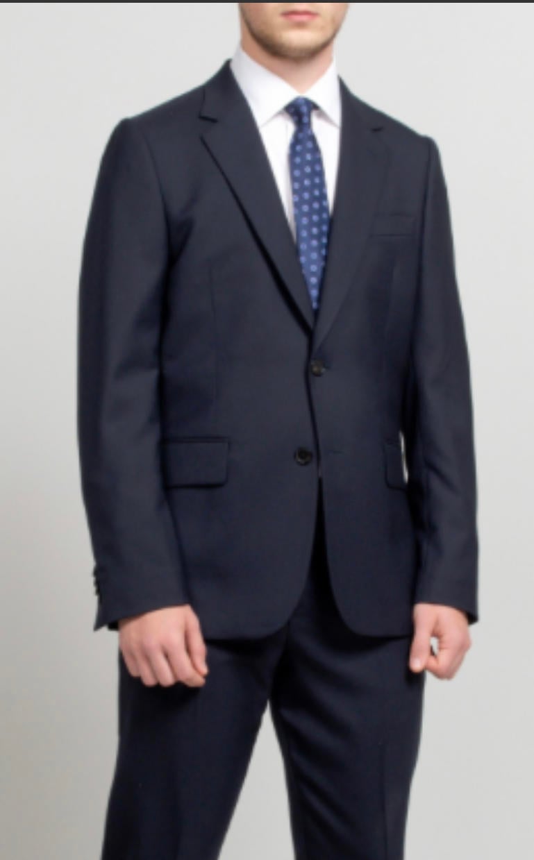 Paul Smith Elegant Pinstripe Blazer - 100% Italian Wool in Deep Navy Men's SM