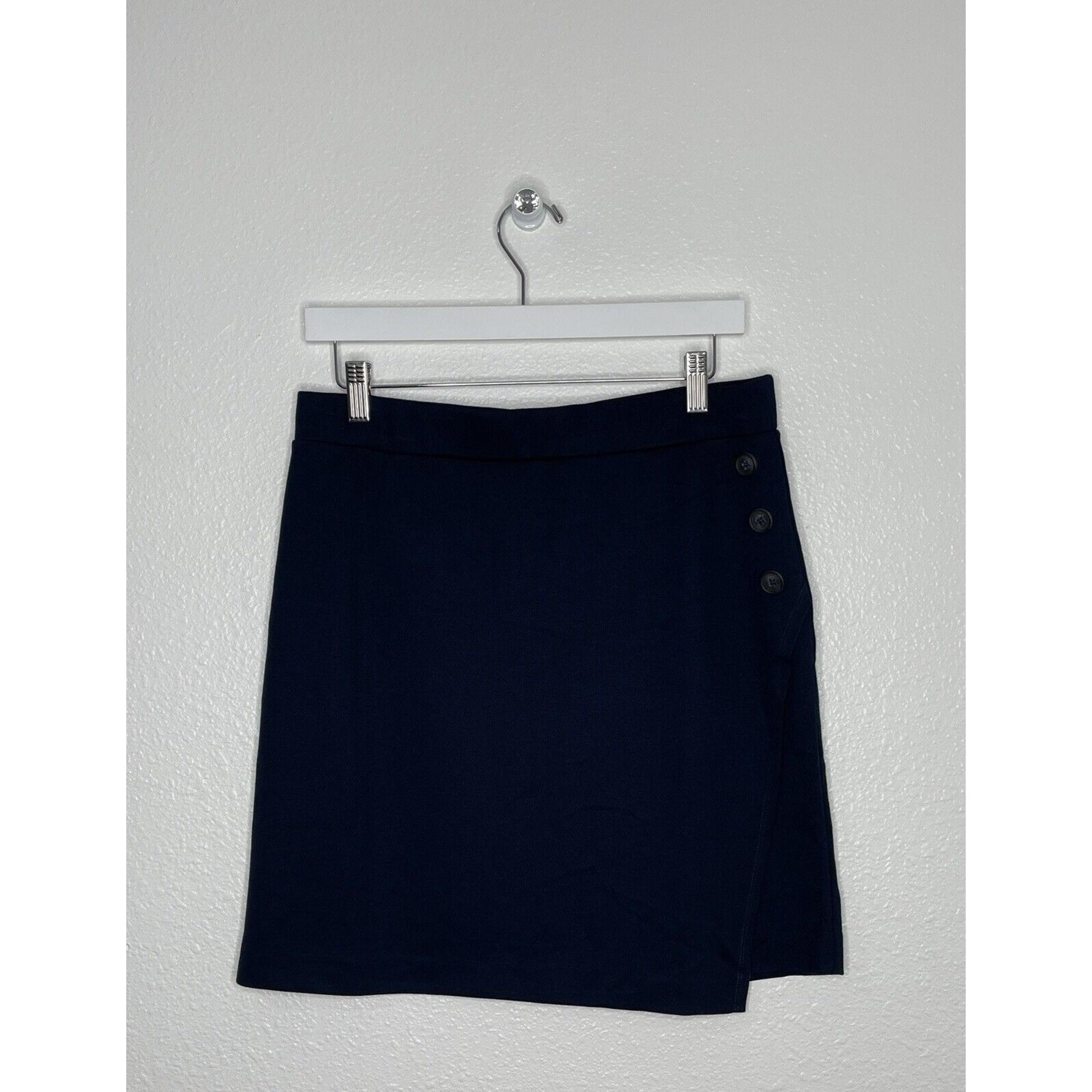 Sanctuary Women's Navy Blue Daria Button Detail Mini Skirt Size L NWT