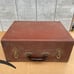 Vintage Sears Silvertone Phonograph Hand Crank Record Player Suitcase