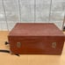 Vintage Sears Silvertone Phonograph Hand Crank Record Player Suitcase