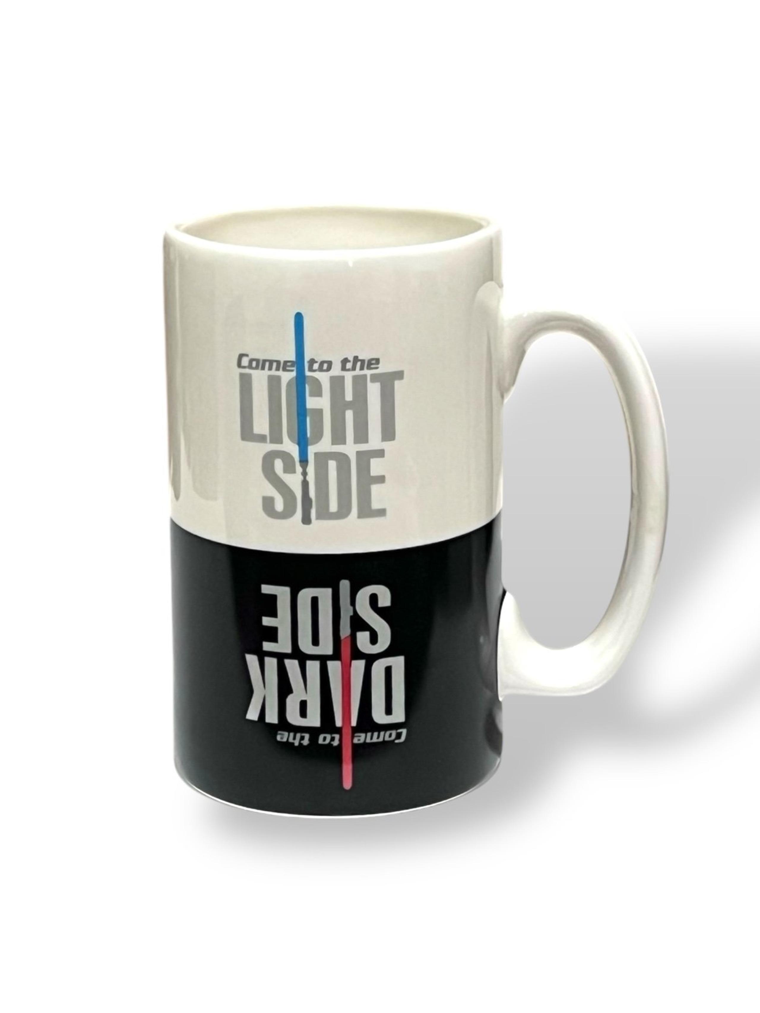 RARE Star Wars Hallmark Light Side Dark Side Double-Sided Flip Coffee Mug Cup
